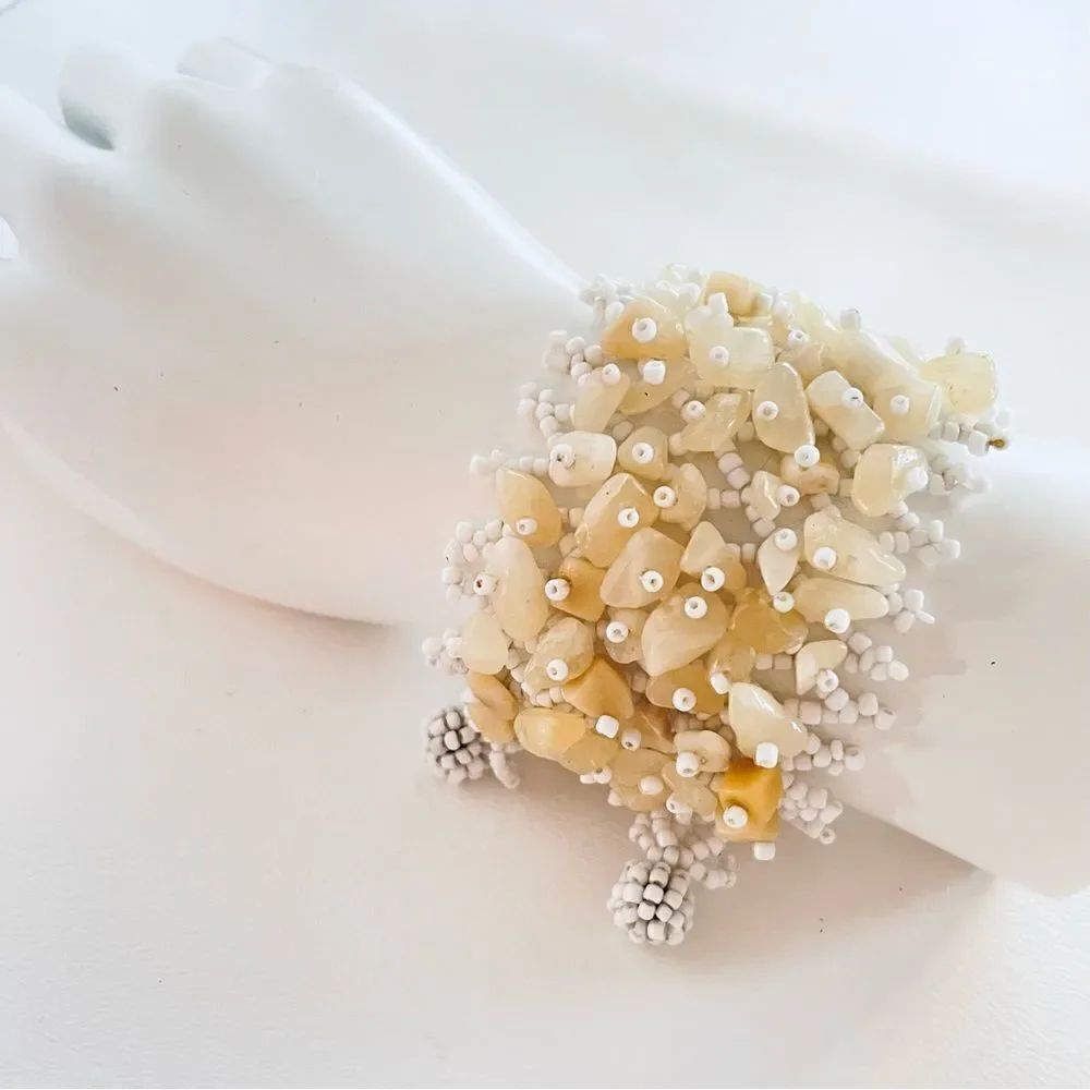 Woven Chip Bead Bracelet